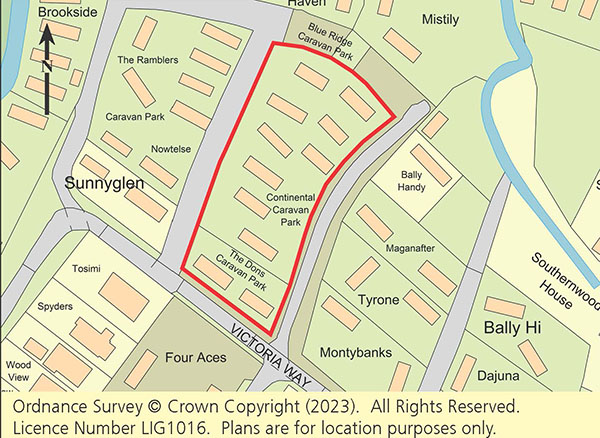 Lot: 143 - LAND WITH LICENCE FOR ELEVEN CARAVANS - 